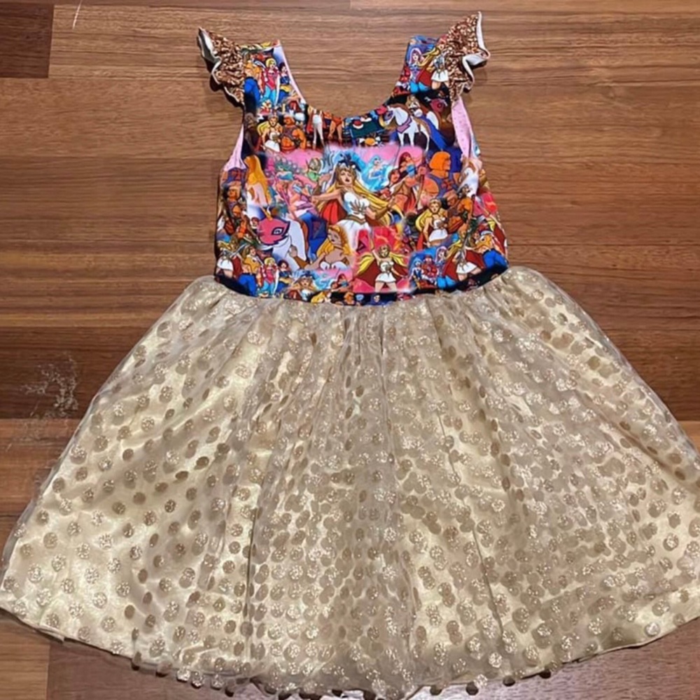 Girls boutique label Sweet petunia she ra tunic top sz 10